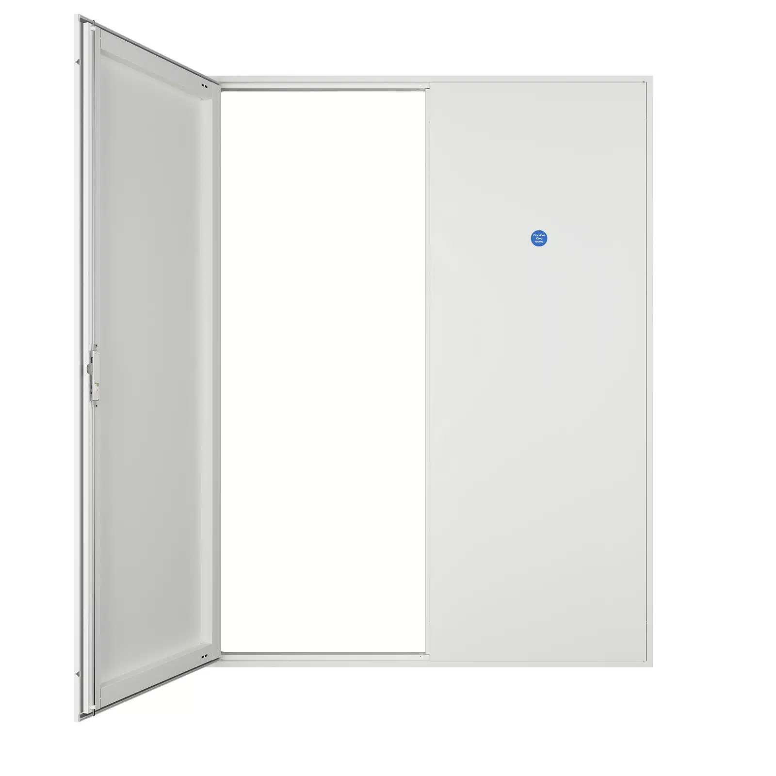 PAL51 Metal Riser Door (Picture Frame) - 2 Hour Fire Rating - Smoke Tested - Double Door